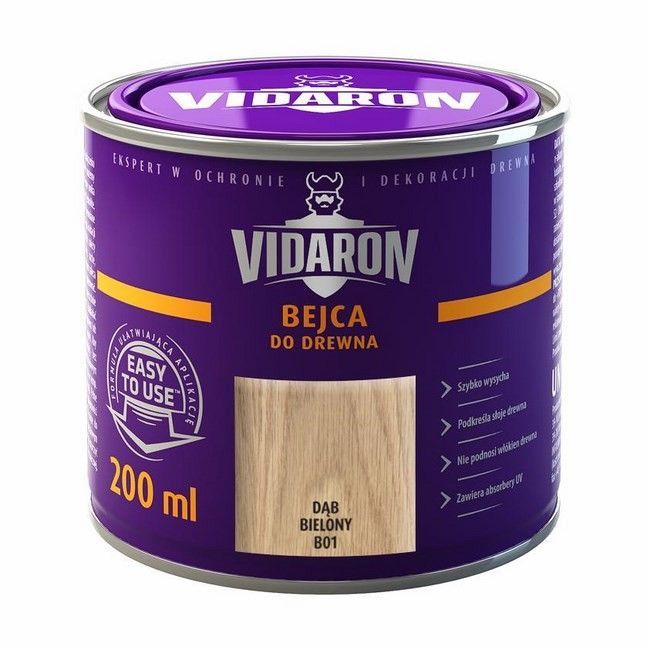 Bejca do drewna Vidaron dąb bielony 0,2 l