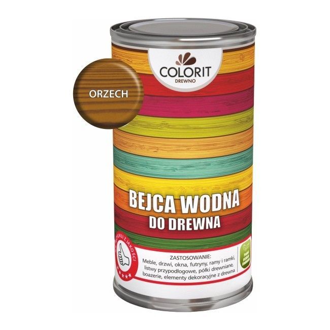 Bejca wodna Colorit Drewno orzech 0,5 l