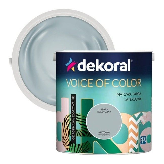 Farba Dekoral Voice of Color szary klasyczny 2,5 l
