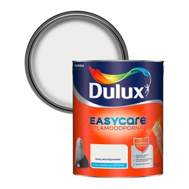 Farba Dulux EasyCare biały skandynawski 5 l