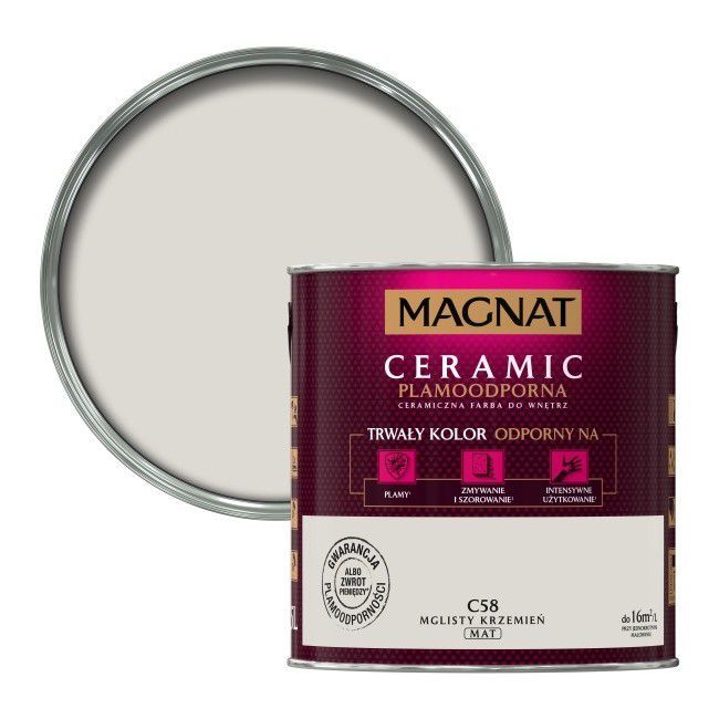 Farba Magnat Ceramic mglisty krzemień 2,5 l