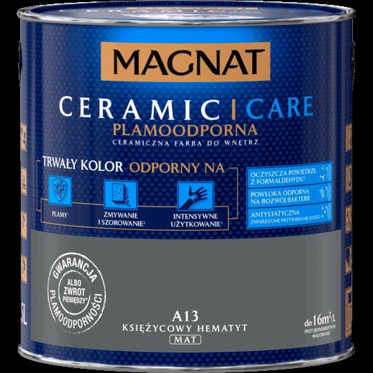 Farba do wnętrz Ceramic Care 2,5 L księżycowy hematyt MAGNAT