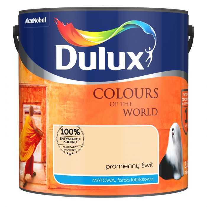 Farba do wnętrz Kolory Świata 2,5 L promienny świt DULUX