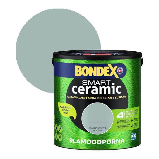 Farba hybrydowa Bondex Smart Ceramic czas na szałwię 2,5 l
