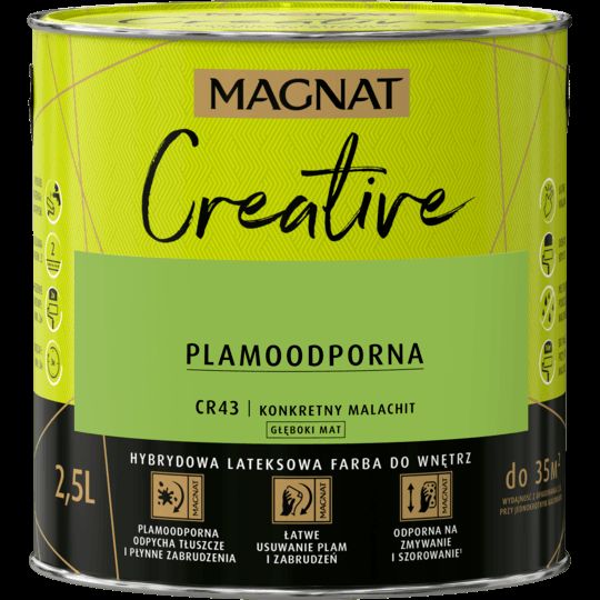Farba hydrofobowa Creative 2,5 L konkretny malachit MAGNAT