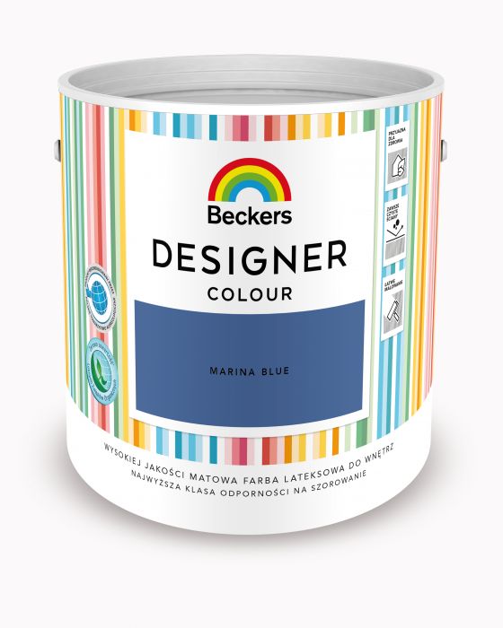 Farba lateksowa Designer Colour Marina Blue 2,5 L BECKERS