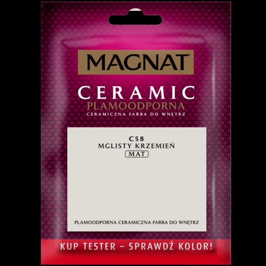 Tester farba ceramiczna mglisty krzemień 30 ml MAGNAT CERAMIC