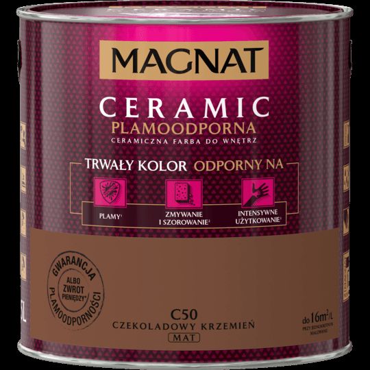 Farba ceramiczna 2,5 L czekoladowy krzemień MAGNAT CERAMIC