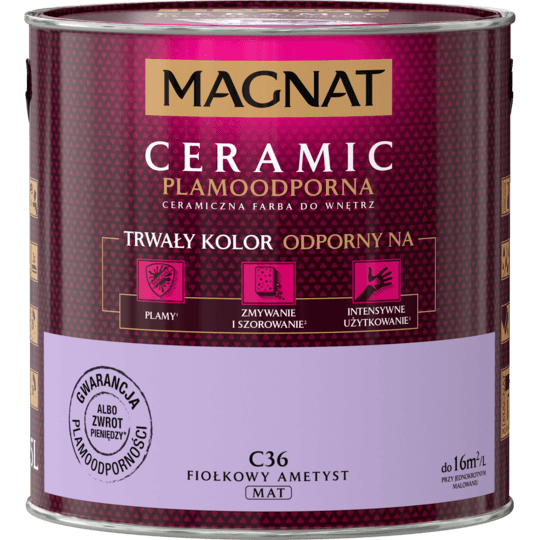Farba ceramiczna 2,5 L fiołkowy ametyst MAGNAT CERAMIC