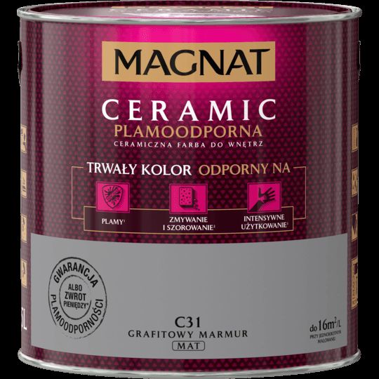 Farba ceramiczna 2,5 L grafitowy marmur MAGNAT CERAMIC