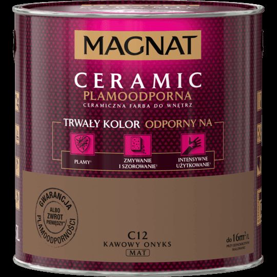 Farba ceramiczna 2,5 L kawowy onyks MAGNAT CERAMIC