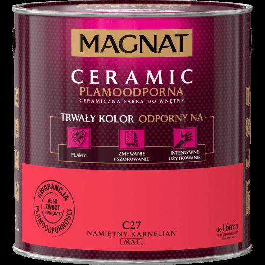 Farba ceramiczna 2,5 L namiętny karnelian MAGNAT CERAMIC