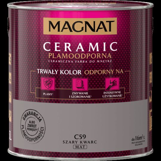 Farba ceramiczna 2,5 L szary kwarcyt MAGNAT CERAMIC