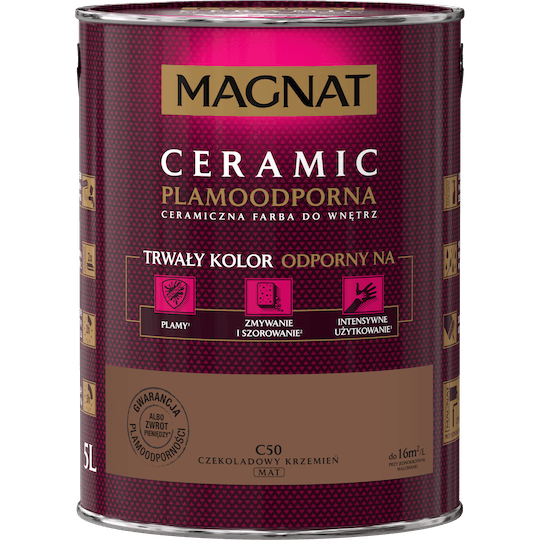 Farba ceramiczna 5 L czekoladowy krzemień MAGNAT CERAMIC