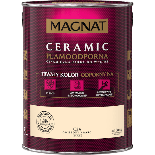 Farba ceramiczna 5 L gwiezdny kwarc MAGNAT CERAMIC