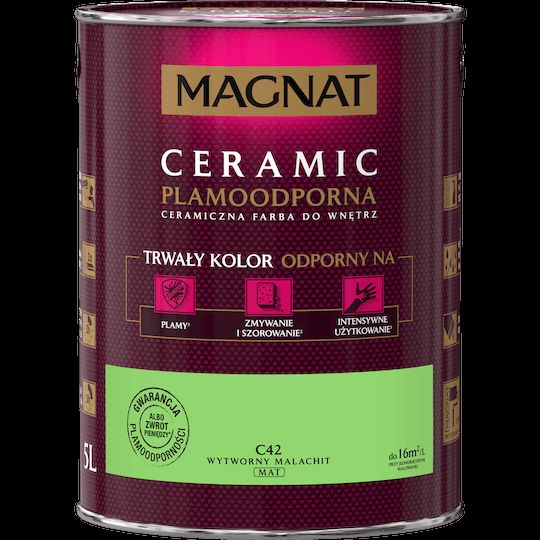 Farba ceramiczna 5 L wytworny malachit MAGNAT CERAMIC