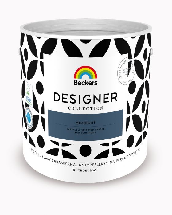 Farba ceramiczna do ścian i sufitów Beckers Designer Collection Midnight 2,5 L BECKERS