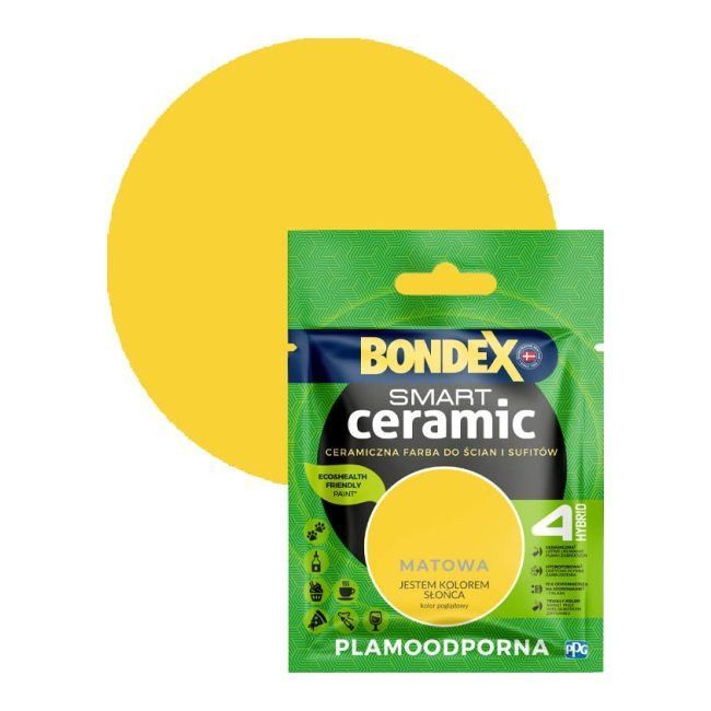 Tester farby Bondex Smart Ceramic jestem kolorem słońca 40 ml