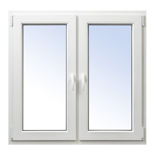 Okno PCV rozwierne + rozwierno-uchylne 1165 x 1135 mm symetryczne