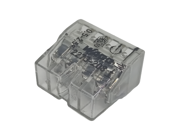 Szybkozłączka złączka instalacyjna 8x0,5-2,5mm2 transparentna Wago
