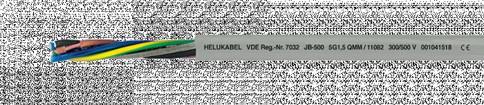 Przewód sterowniczy YStY 5x1,5 300/500V Helukabel 11082