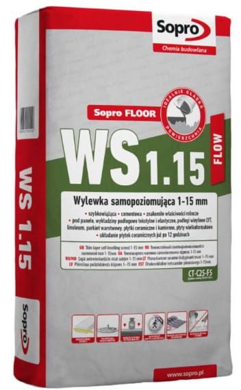 Wylewka samopoziomująca Sopro Floor WS 1-15 mm 25 kg