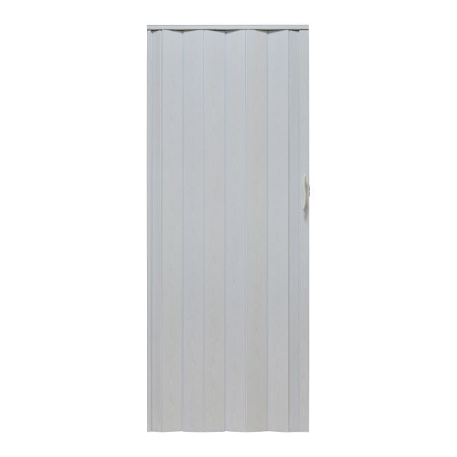 Drzwi harmonijkowe Natura 001P 80 cm dąb biały