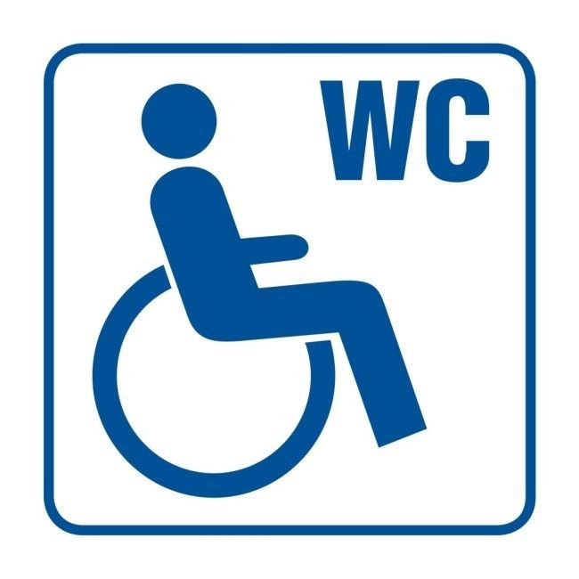 Znak Toaleta dla inwalidów