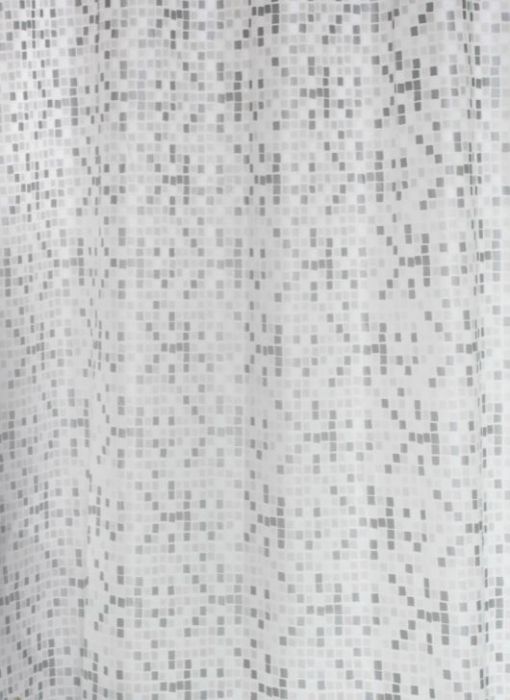 Zasłonka prysznicowa Peva Mosaic silver BISK