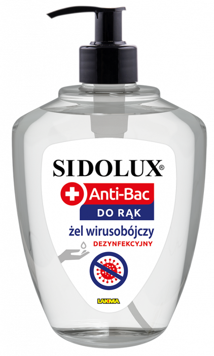 Żel biobójczy do rąk 0,5 L SIDOLUX ANTI-BAC