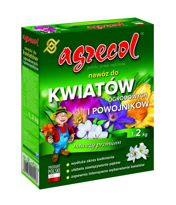 Nawóz do kwiatów ogrodowych i powojników 1,2 kg AGRECOL