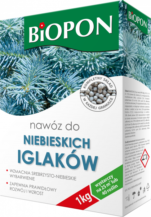 Nawóz do niebieskich iglaków 1 kg + eliksir do storczyków BIOPON