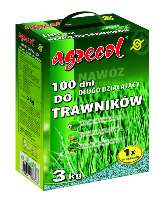 Nawóz do trawników 3 kg 100 dni AGRECOL