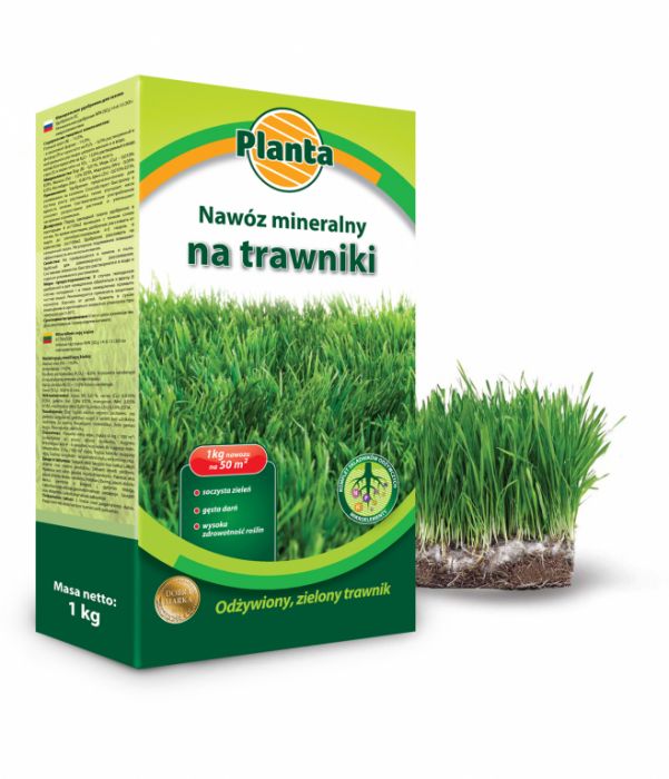 Nawóz do trawników w kartonie 1 kg PLANTA