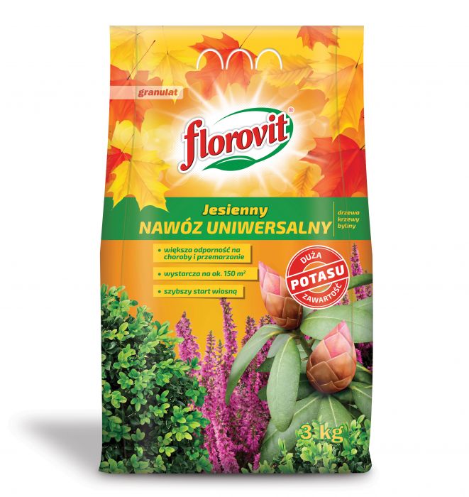 Nawóz jesienny uniwersalny worek 3 kg FLOROVIT