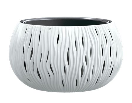 Doniczka Bowl Sandy biały 370x210 mm PROSPERPLAST