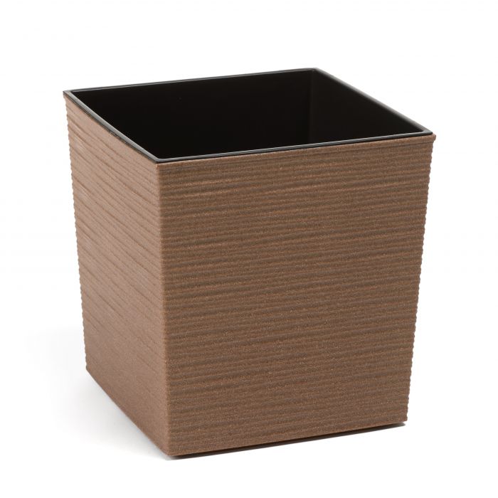 Doniczka Juka Eco 30x30 cm rattan naturalne drewno LAMELA