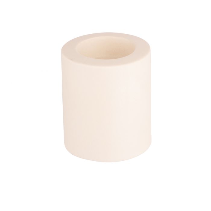 Świecznik ceramiczny 6,5x6,5x8 cm kremowyowy ALTOMDESIGN