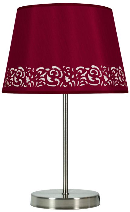 Lampka nocna Kaszmir 60 W burgund CANDELLUX