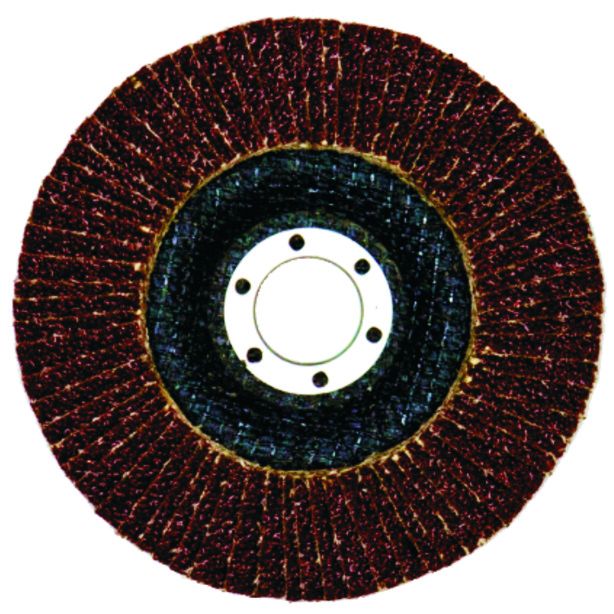 Ściernica listowo - talerzowa wypukła płótno korundowe Korkat I  N41b 125x22,2 mm GLK