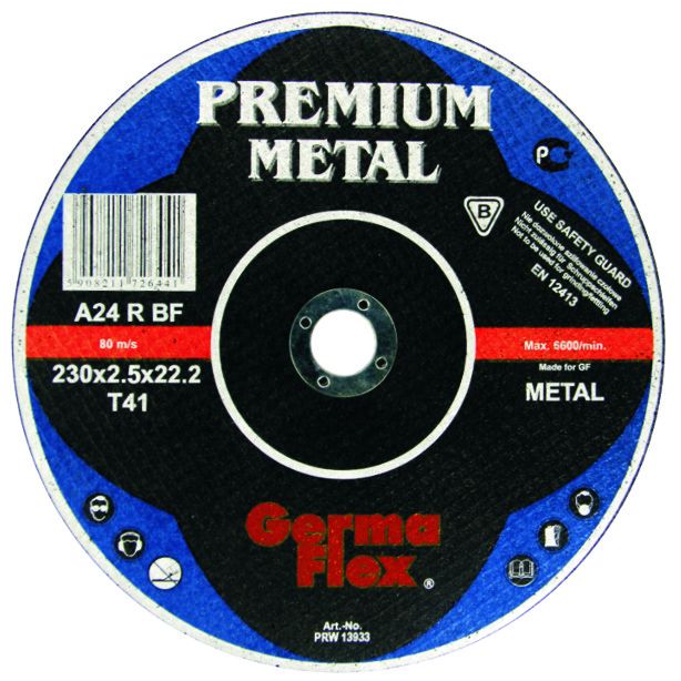 Tarcza płaska do cięcia metalu Premium A24R  T41 230x2,5x22,2 mm PRW 13933 GLK