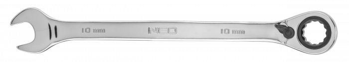 Klucz płasko-oczkowy z grzechotką i przełącznikiem 10 mm NEO