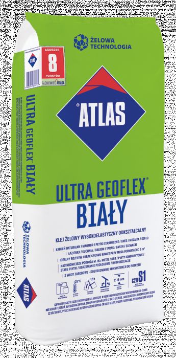 Klej do płytek Ultra Geoflex 22,5 kg biały ATLAS