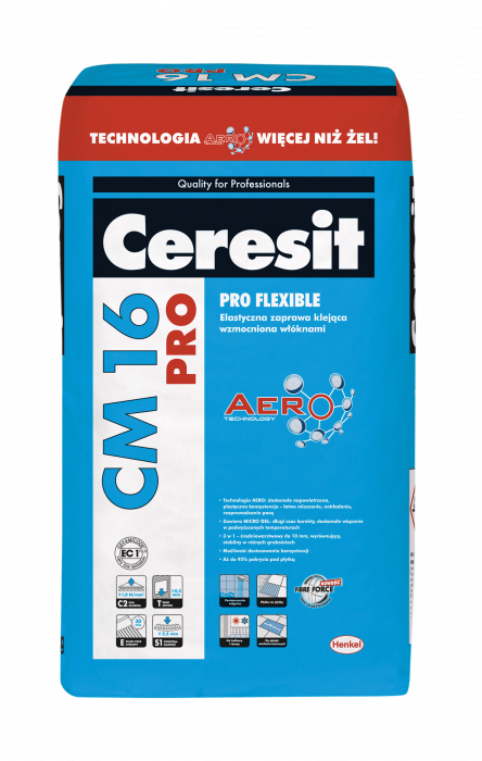 Zaprawa klejąca elastyczna CM 16 PRO - 25 kg CERESIT