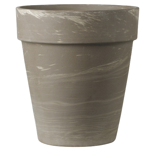 Doniczka ceramiczna Vaso Alto Bianco 26 cm grafitowa DMS