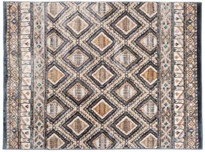 Dywan Zoe 67x120 cm boho niebieski MULTI-DECOR