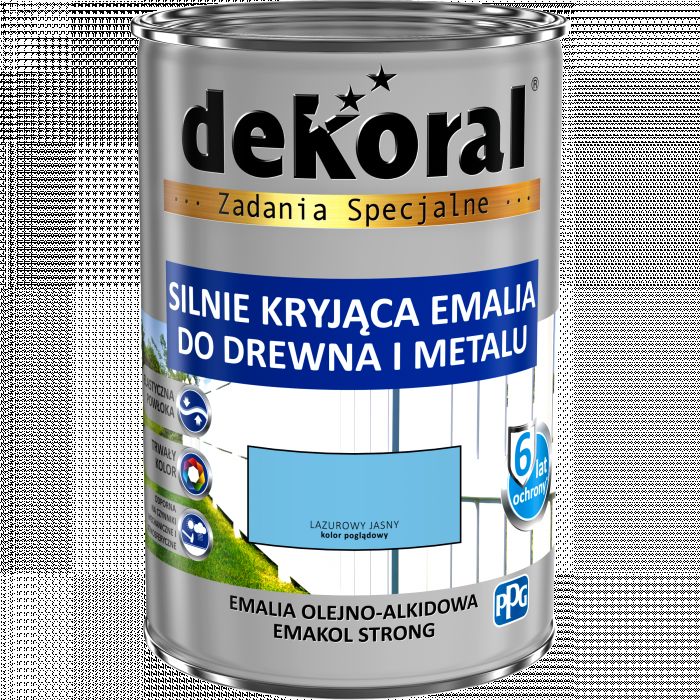 Emalia ftalowa Emakol Strong lazurowy jasny 0,9 L DEKORAL