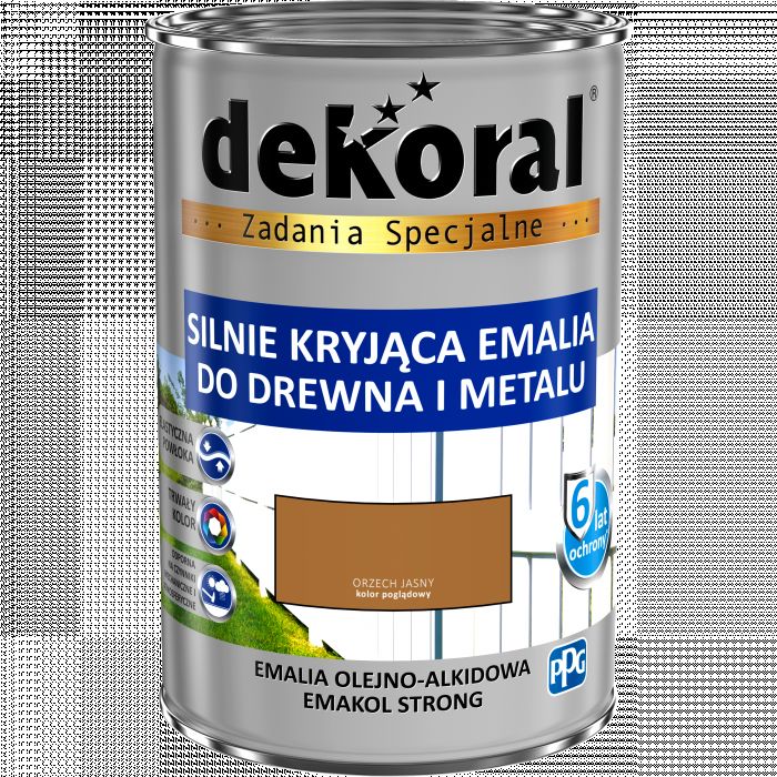 Emalia ftalowa Emakol Strong orzech jasny 0,9 L DEKORAL