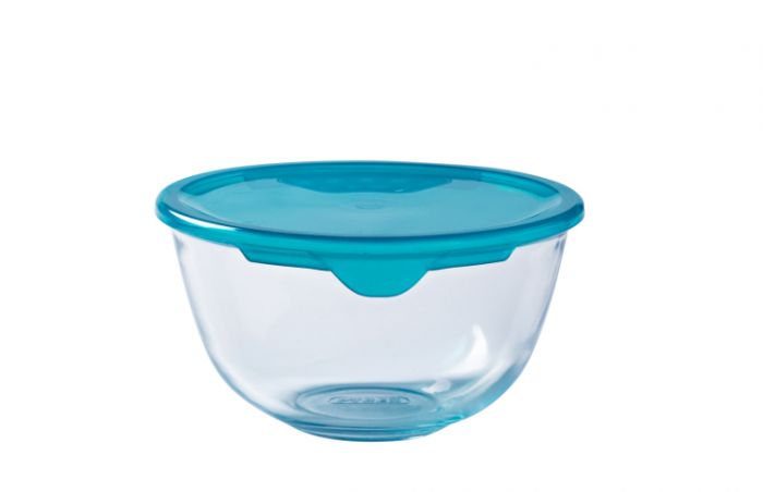 Salaterka żaroodporna 14 cm - 0,5 L z plastikową pokrywką PYREX