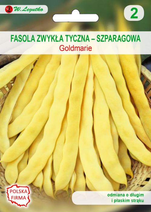 Fasola zwykła tyczna Goldmarie nasiona tradycyjne 10 g W. LEGUTKO